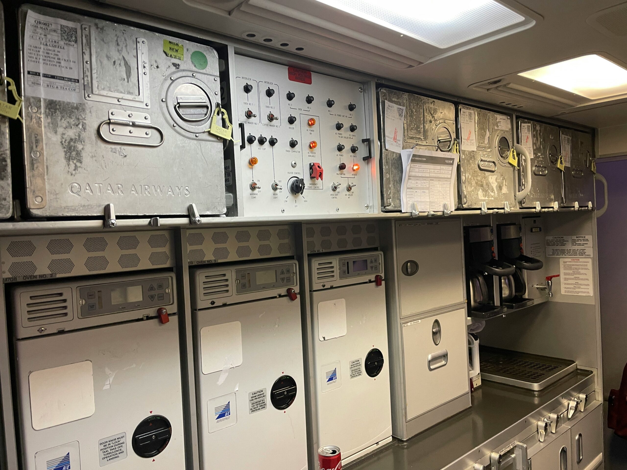 Before and after photos of a bakery's upgraded ventilation system